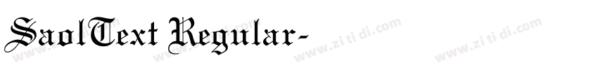 SaolText Regular字体转换